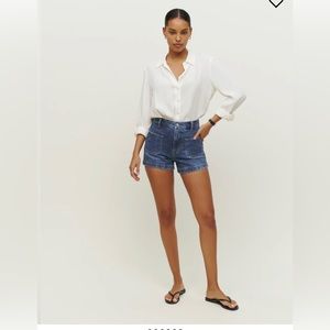 Reformation Alyssa High Rise Jean Shorts